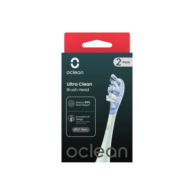 Oclean Ultra White Brush Head 2-PK UW01 G02 Green 1