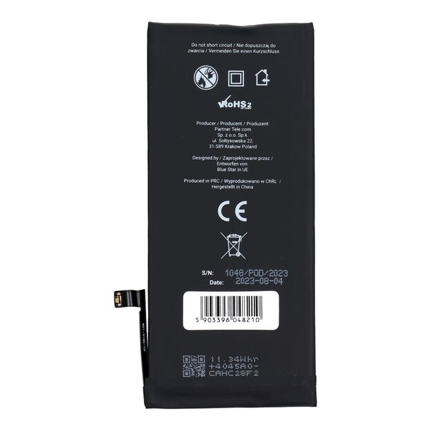 Battery for iPhone XR 2942 mAh Blue Star HQ 2