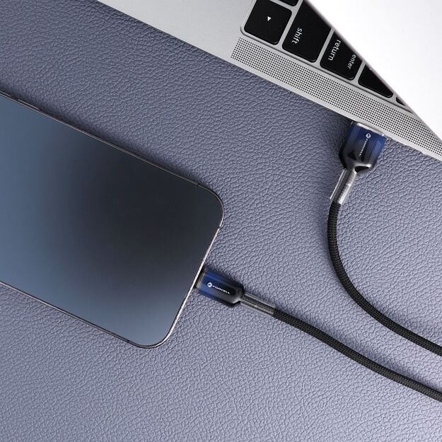 Cable USB A to Lightning Forcell F-Energy 2,4A 12W Gradient 1 m C353 black 1