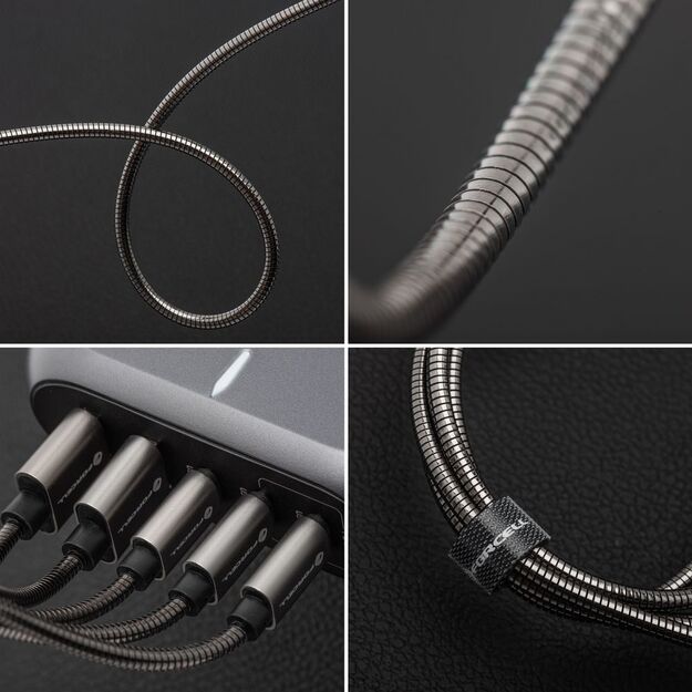 Cable USB C to Lightning Forcell F-Energy PD 3A 27W Metal 2 m C238 silver 3