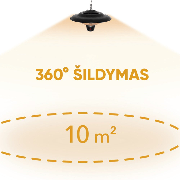 Anglies pluo&scaron;to infraraudonųjų spindulių &scaron;ildytuvas Trotec IR 1500 SC 1