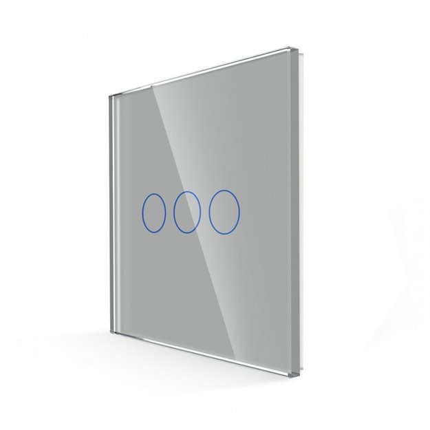 Tripolis sensorinis jungiklio dangtelis Feelspot, pilkas, 86x86mm 2