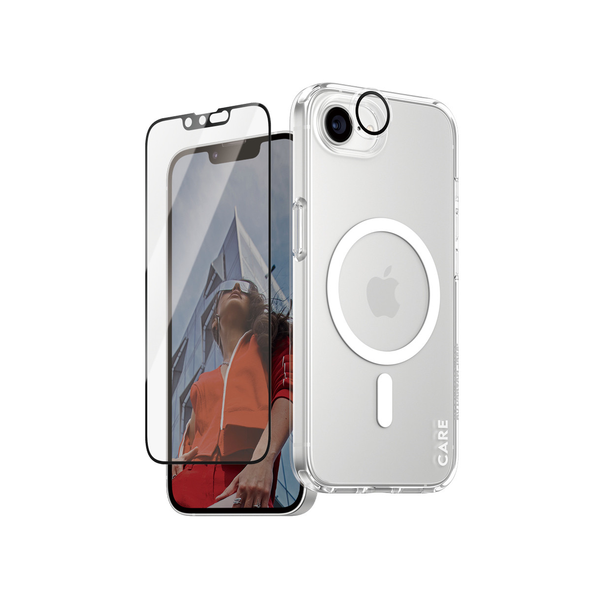 Baitera.lt: PanzerGlass ® | CARE by ® Flagship 3-in-1 rinkinys iPhone 16e | Skaidri 1 vnt